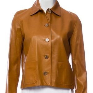 Ralph Lauren brown leather jacket